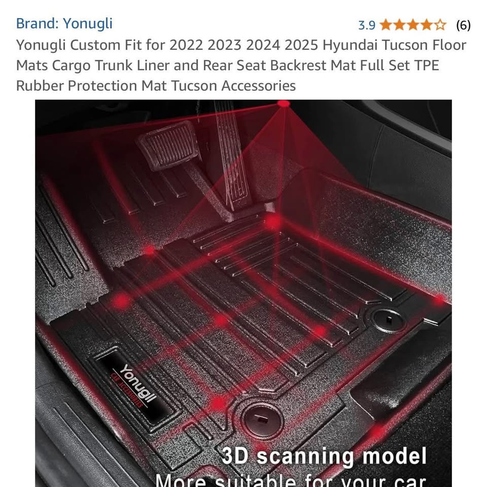 Hyundai Tucson Floor Mats & Cargo Liner (2022–2025) - photo 5