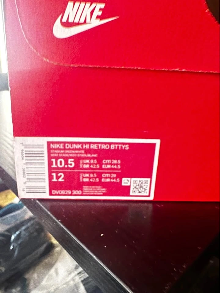 Nike Dunk Hi Retro BTTYS Stadium Green 10.5