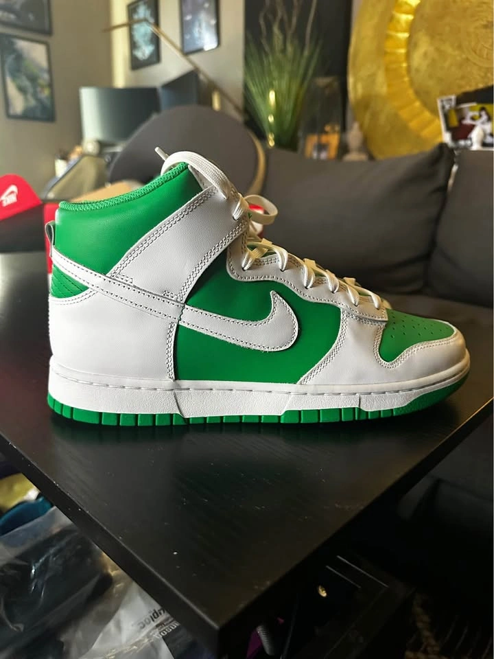 Nike Dunk Hi Retro BTTYS Stadium Green 10.5 - photo 3