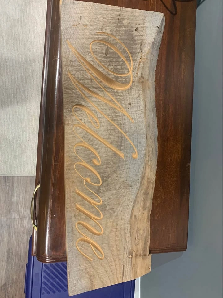 Wooden Welcome Sign - photo 2