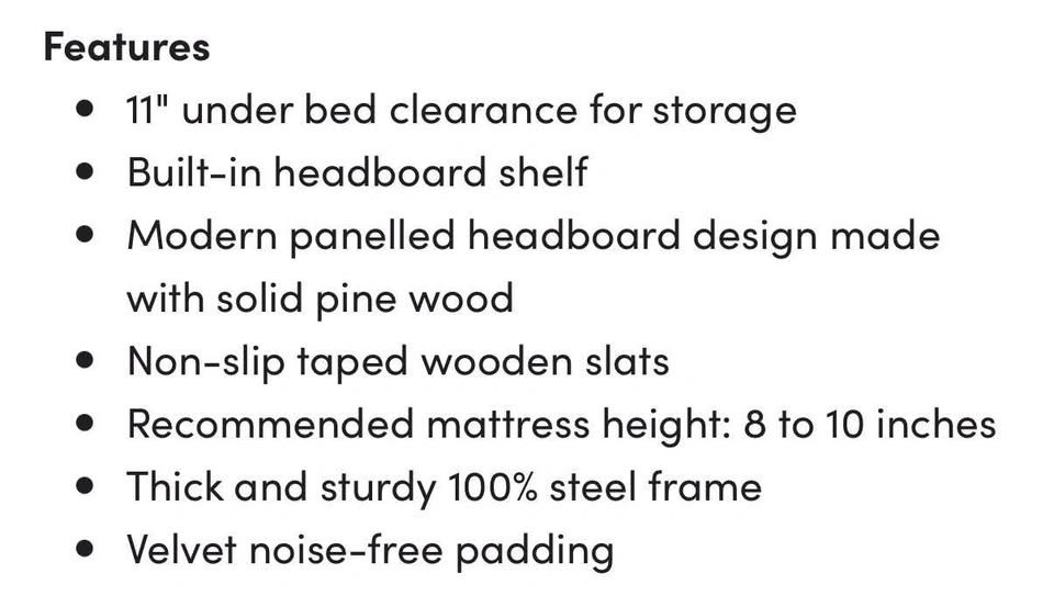 Twin XL Platform Bedframe and Mattress - photo 5