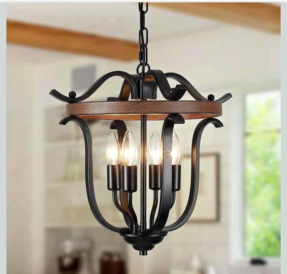 Beautiful Vintage Rustic Cage Chandelier