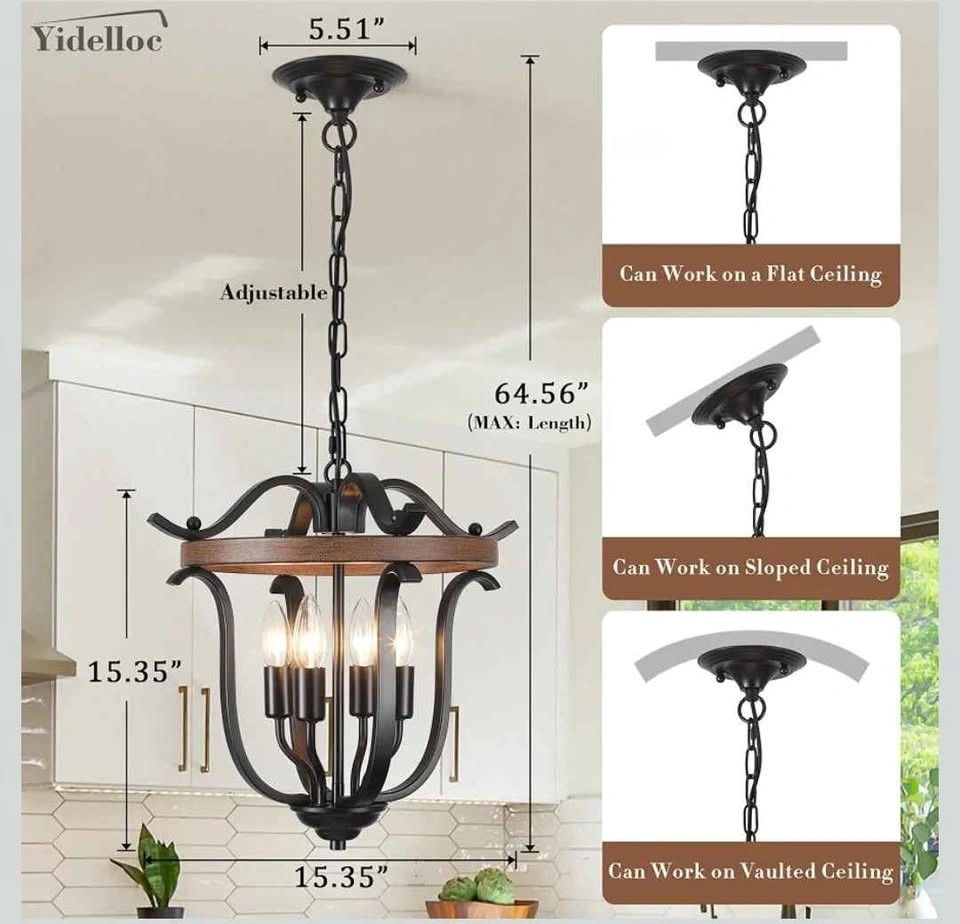 Beautiful Vintage Rustic Cage Chandelier - photo 3