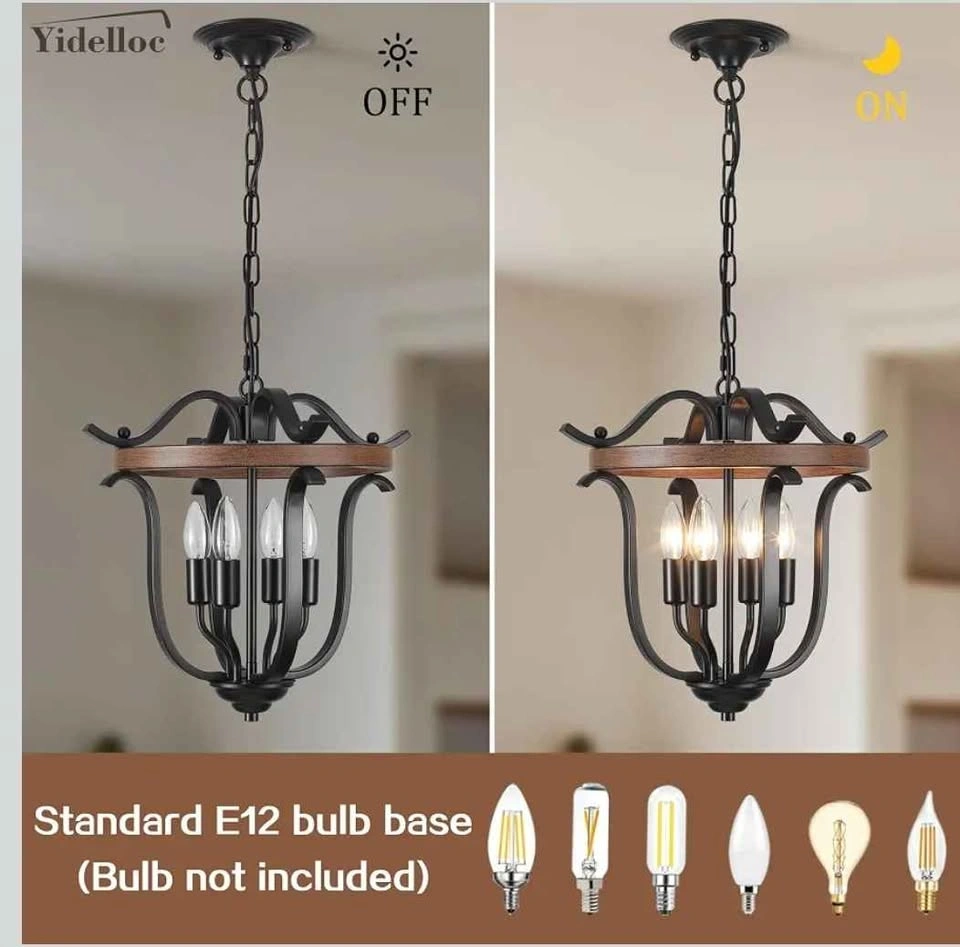 Beautiful Vintage Rustic Cage Chandelier - photo 5