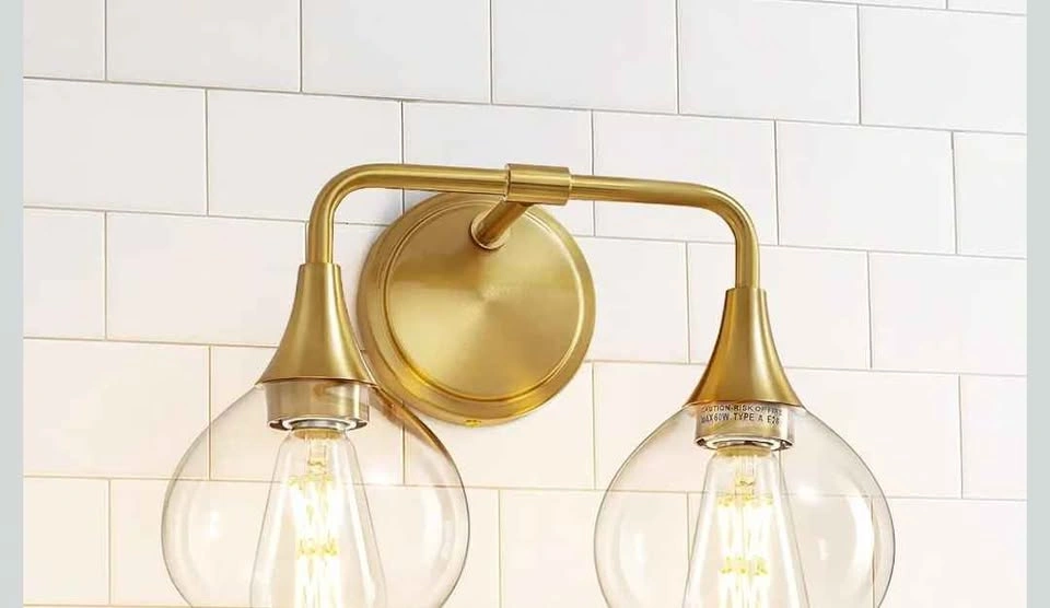 Classic 2- Light Gold Vanity Light - photo 2