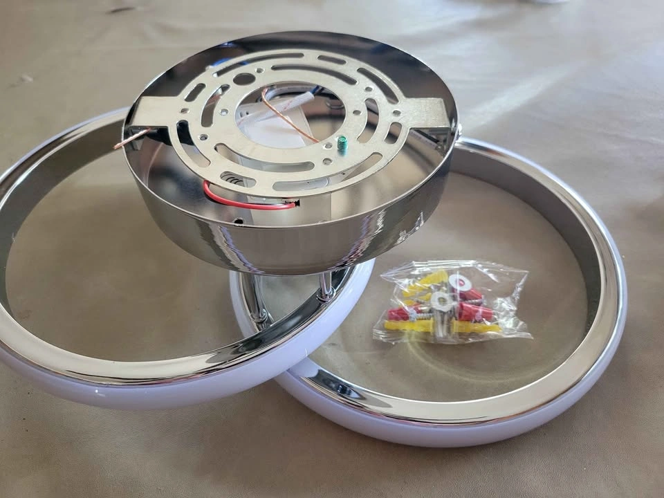 Modern Chrome LED Ceiling Light, 6500K - photo 4