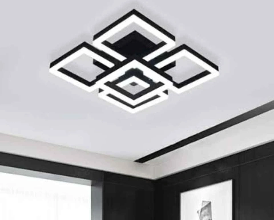 Modern LED Geometric Ceiling Light, 6000k - photo 3