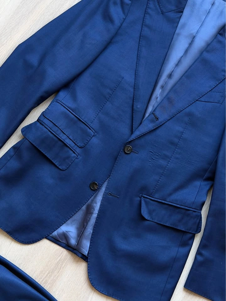 Suitsupply 3/2 Roll Single Breasted Blue Suit 36R 30 W - photo 3