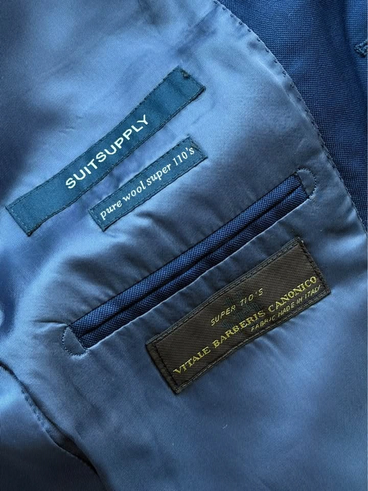 Suitsupply 3/2 Roll Single Breasted Blue Suit 36R 30 W - photo 4