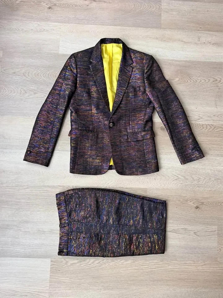 Kente Gentlemen Jazz Inspired Suit - party formal gala wedding