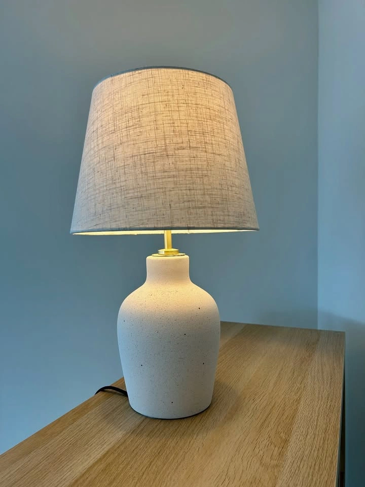 IKEA BLIDVÄDER Table Lamp – Off-White Ceramic / Beige - photo 2