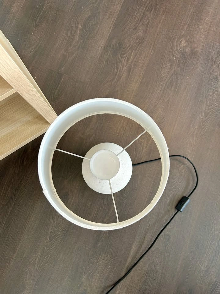 IKEA BLIDVÄDER Table Lamp – Off-White Ceramic / Beige - photo 3