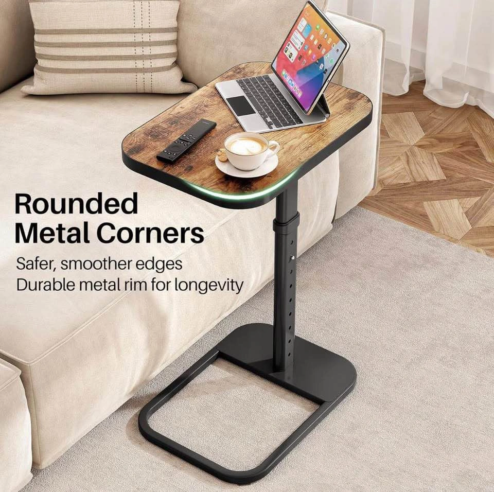 Tv tray table/ Side table / Adjustable Height & 90 - photo 4