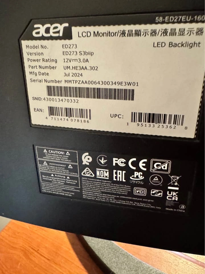 Acer Nitro ED273 S3BIIP - photo 3