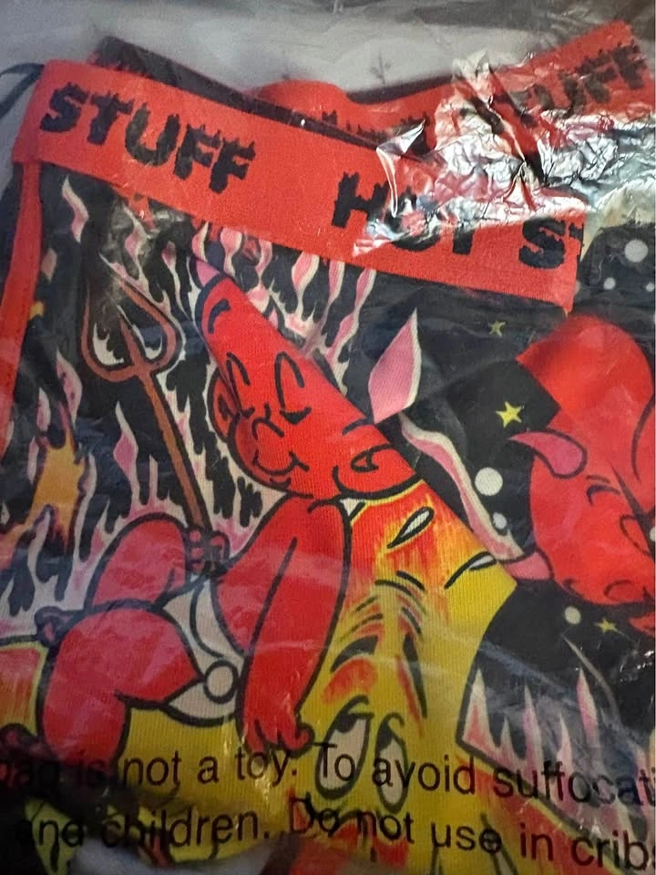 Dolls Kill Hot Stuff Boxer Briefs – Black/Red – Size Large