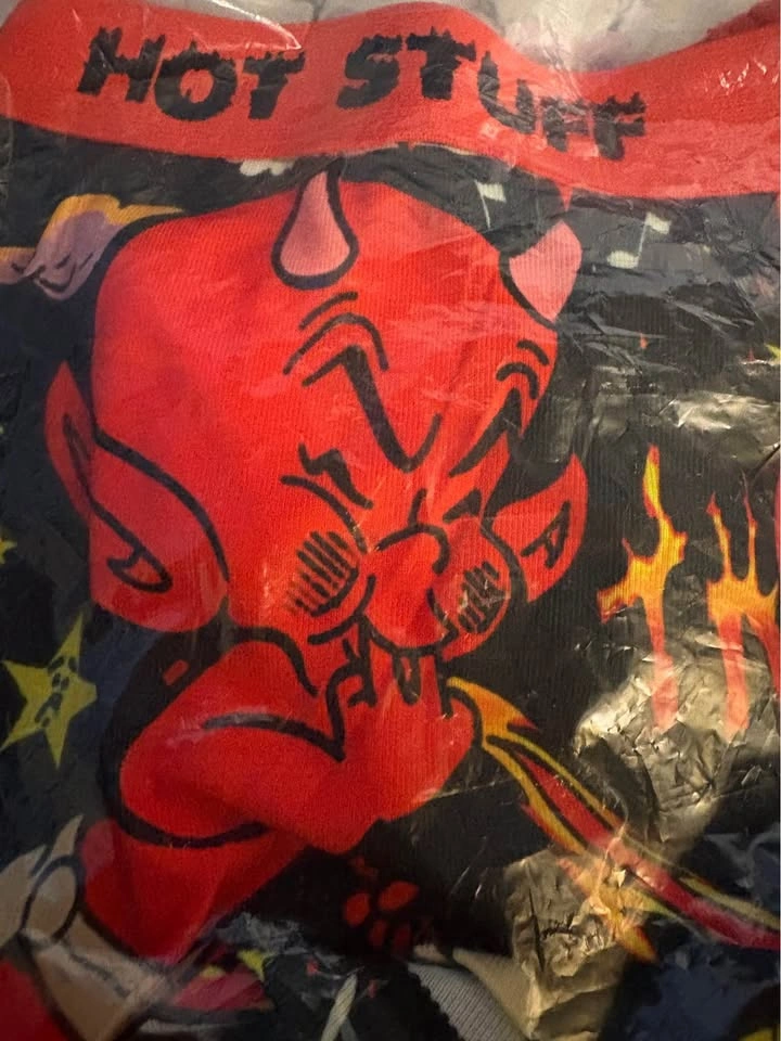 Dolls Kill Hot Stuff Boxer Briefs – Black/Red – Size Large - photo 2