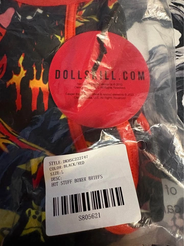 Dolls Kill Hot Stuff Boxer Briefs – Black/Red – Size Large - photo 3