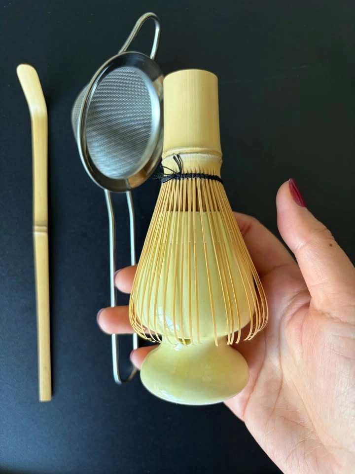 4-Piece Bamboo Matcha Whisk Set - photo 4