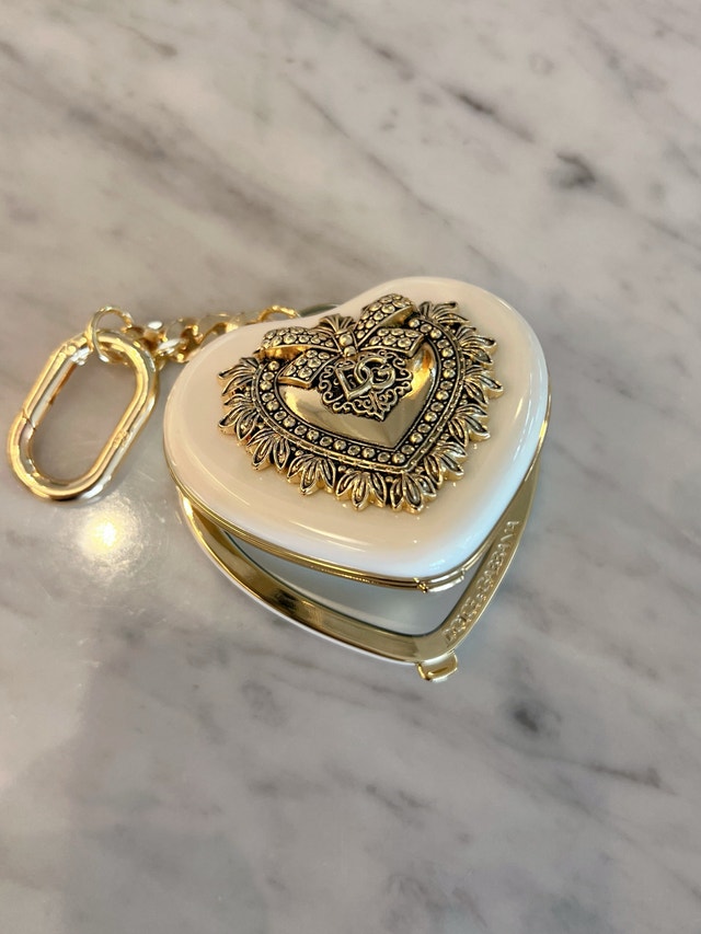 Brand New Dolce & Gabbana Heart Charm Chain Mirror
