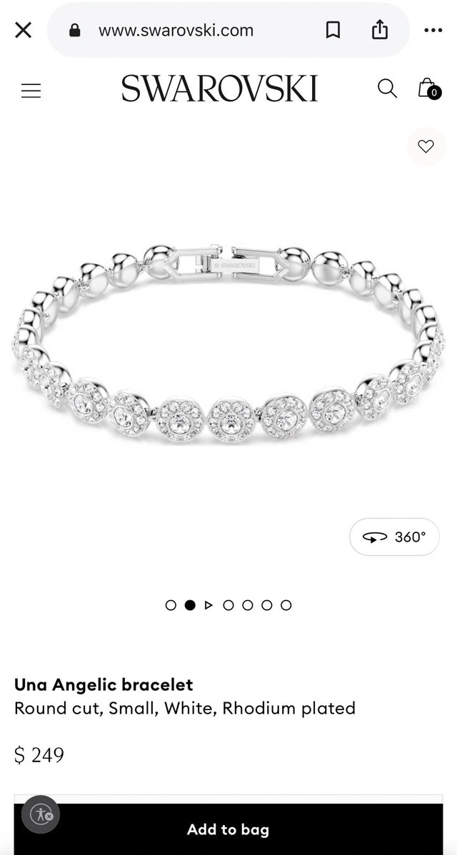 BNIB Swarovski Una Angelic Necklace and Bracelet Set - photo 5