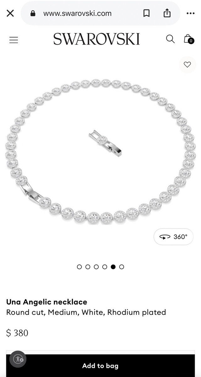 BNIB Swarovski Una Angelic necklace never worn - photo 3