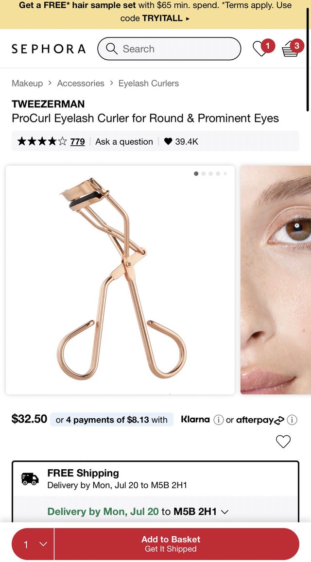 New TWEEZERMAN Procurl Lash curler - photo 2