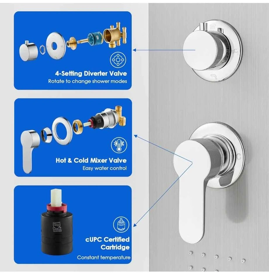 Brand new Shower Panel Tower System, 46.5", No LED - photo 4
