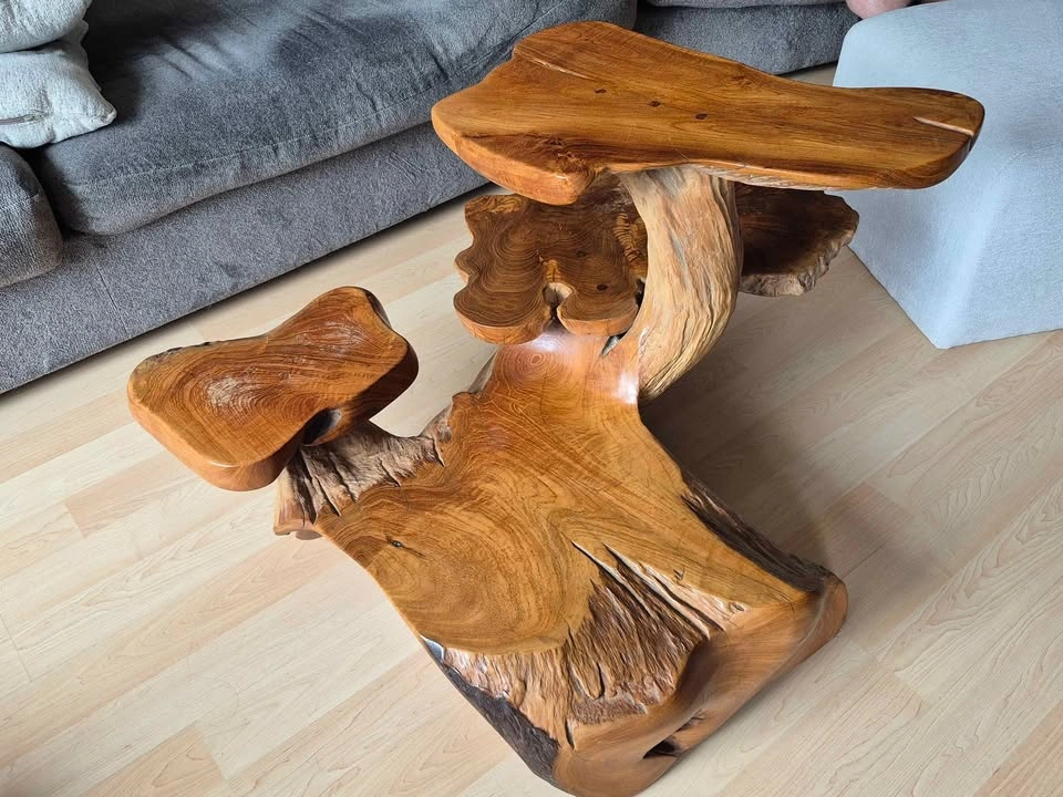 Live Edge Multi-Tier Root Coffee Table - photo 4
