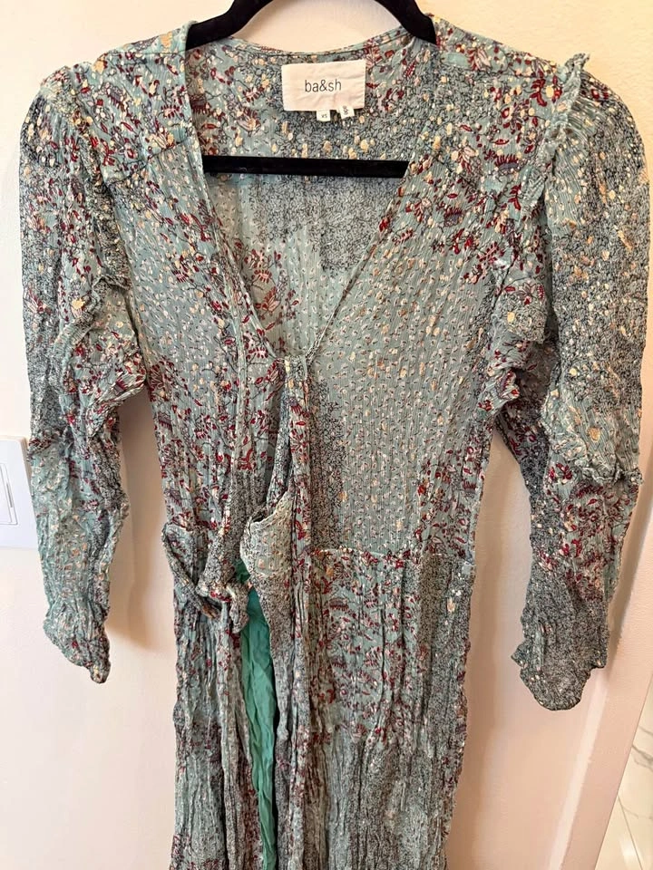 ba&sh Floral Maxi Dress Size XS