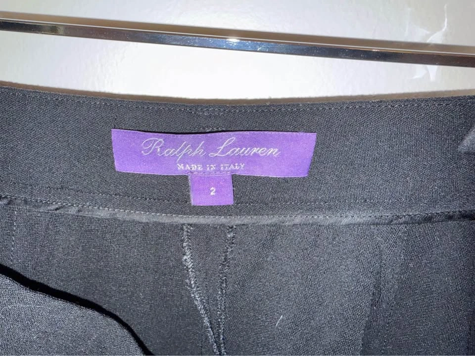 Ralph Lauren Purple Label Black Trousers Size 2 - photo 2