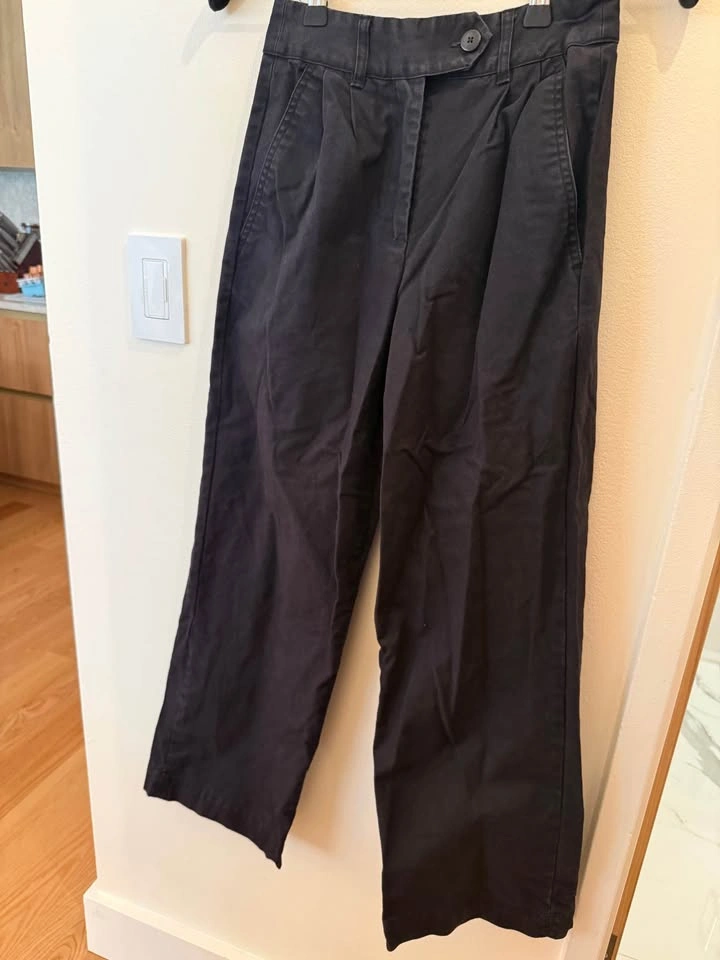 Whistles Black Wide-Leg Trousers - photo 4