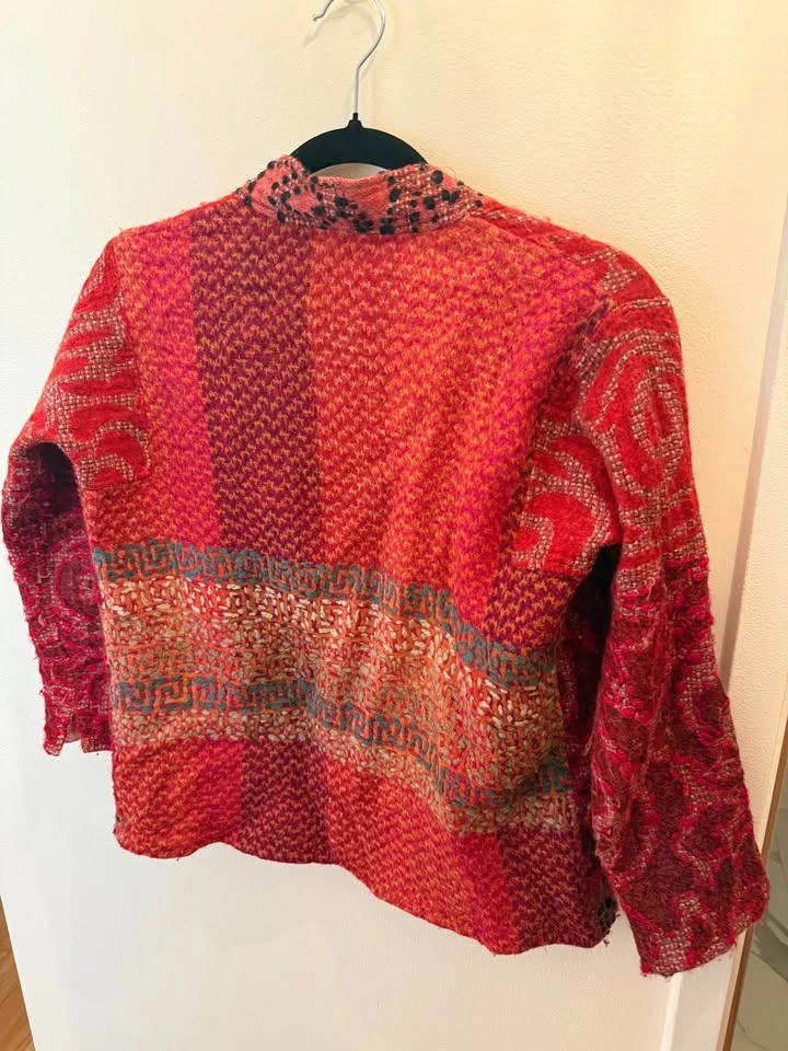 Bohemian Quilted Kantha Jacket - Size Medium - photo 2
