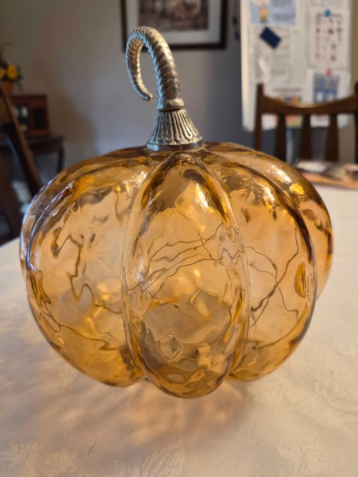 Light up Glass Pumpkin - photo 3