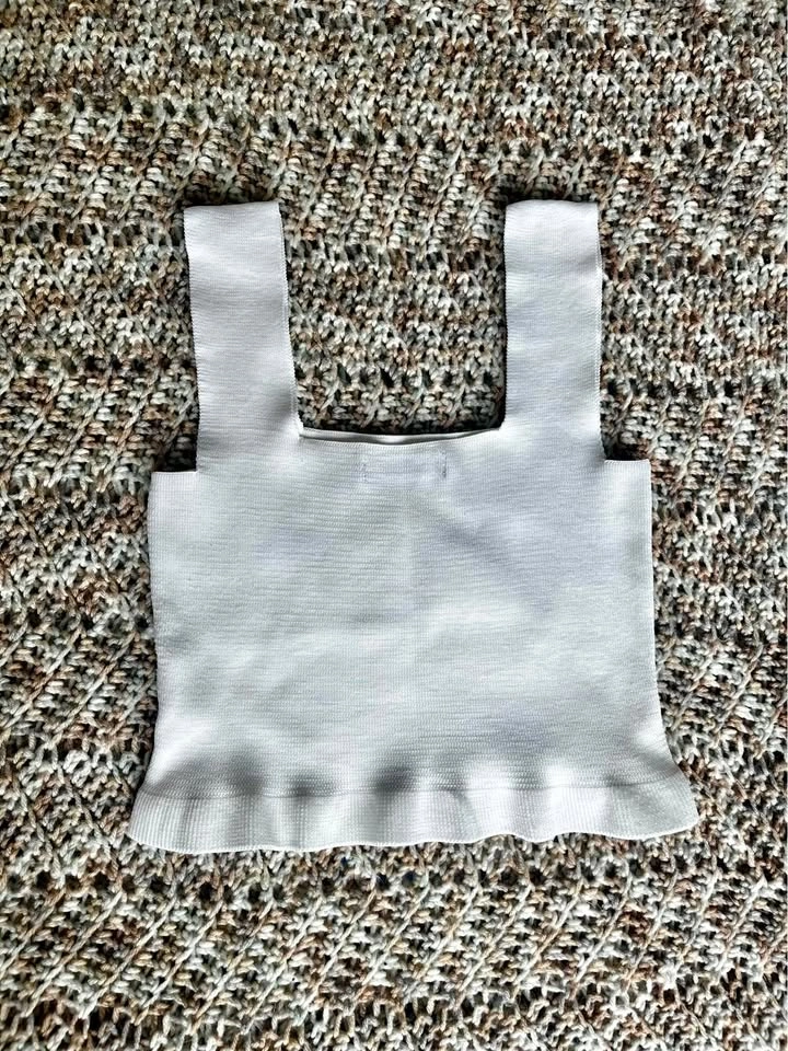 White crop top