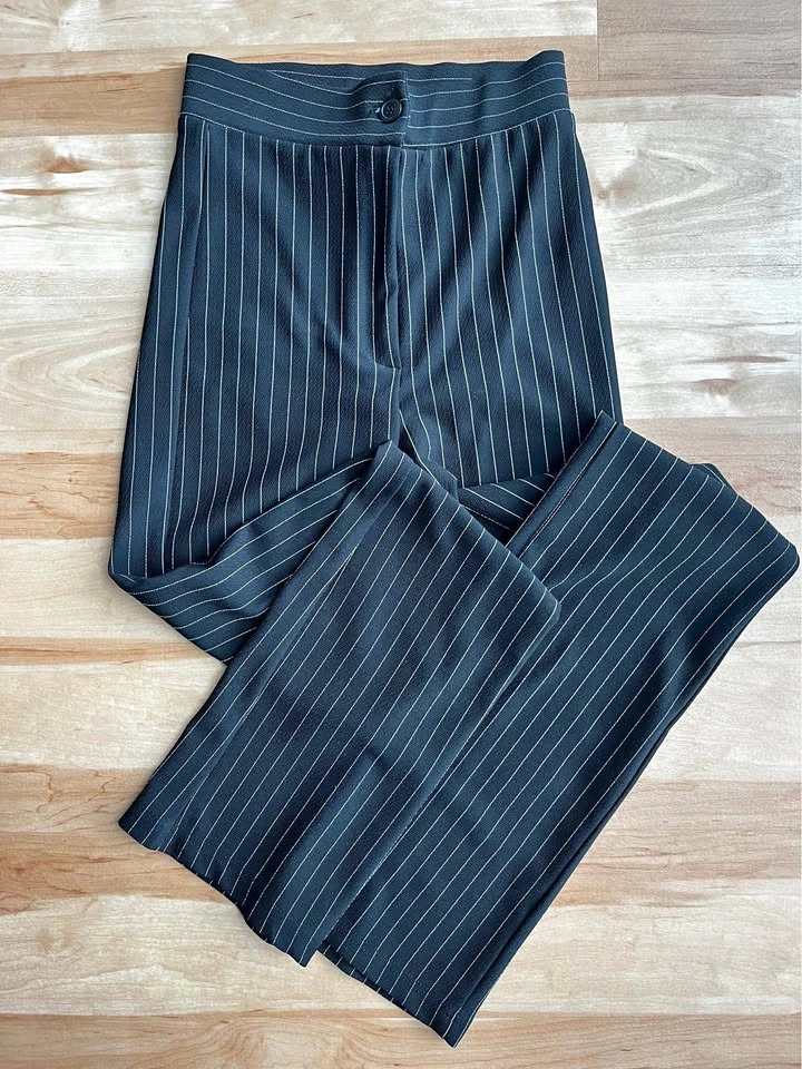 Black striped pants