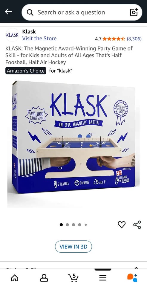 Klask tabletop 2 players board game - photo 3