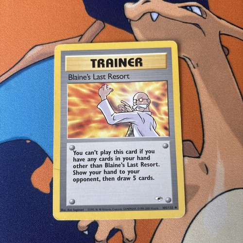 Blaine's Last Resort Unlimited Uncommon Gym Heroes 105/132 MP