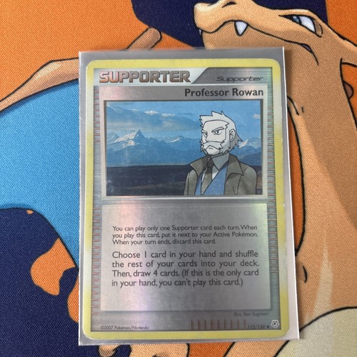 2007 Pokemon Diamond Pearl Professor Rowan 112/130 MP Reverse Ho - photo 3