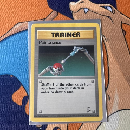 MAINTENANCE 112/130 - MP - BS2 BASE SET 2 UNCOMMON POKEMON CARD - photo 3