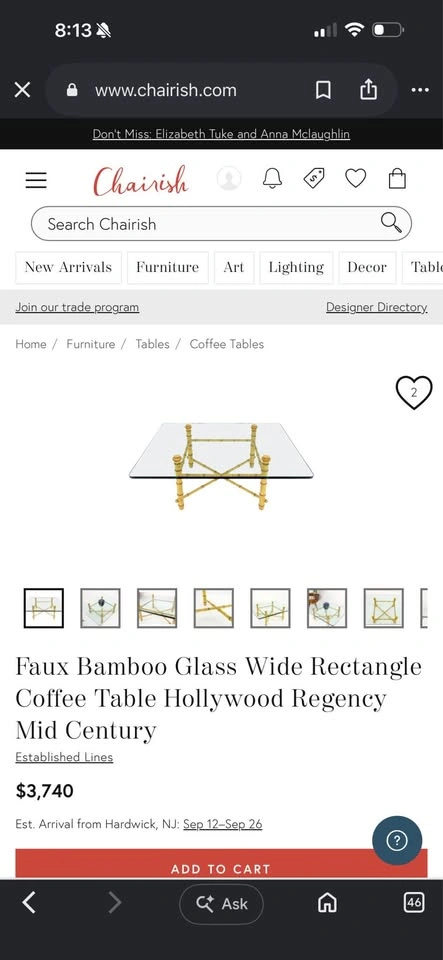 VINTAGE FAUX BAMBOO BRASS AND GLASS MCM COFFEE TABLE! - photo 5