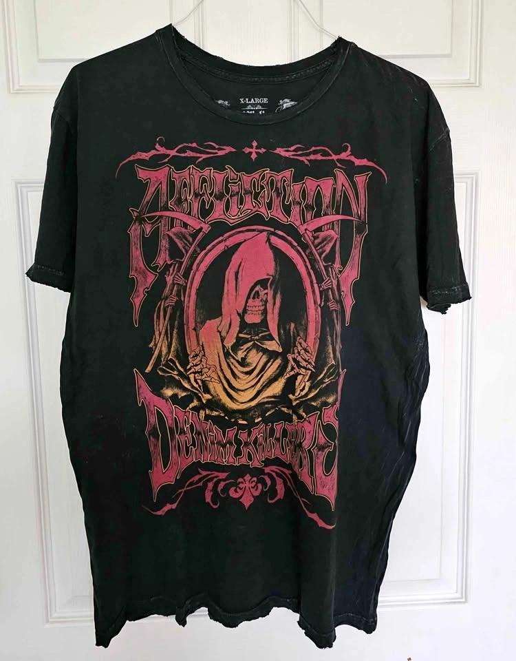 Brand New Authentic Affliction "Denim Killers" Graphic Tee - Men