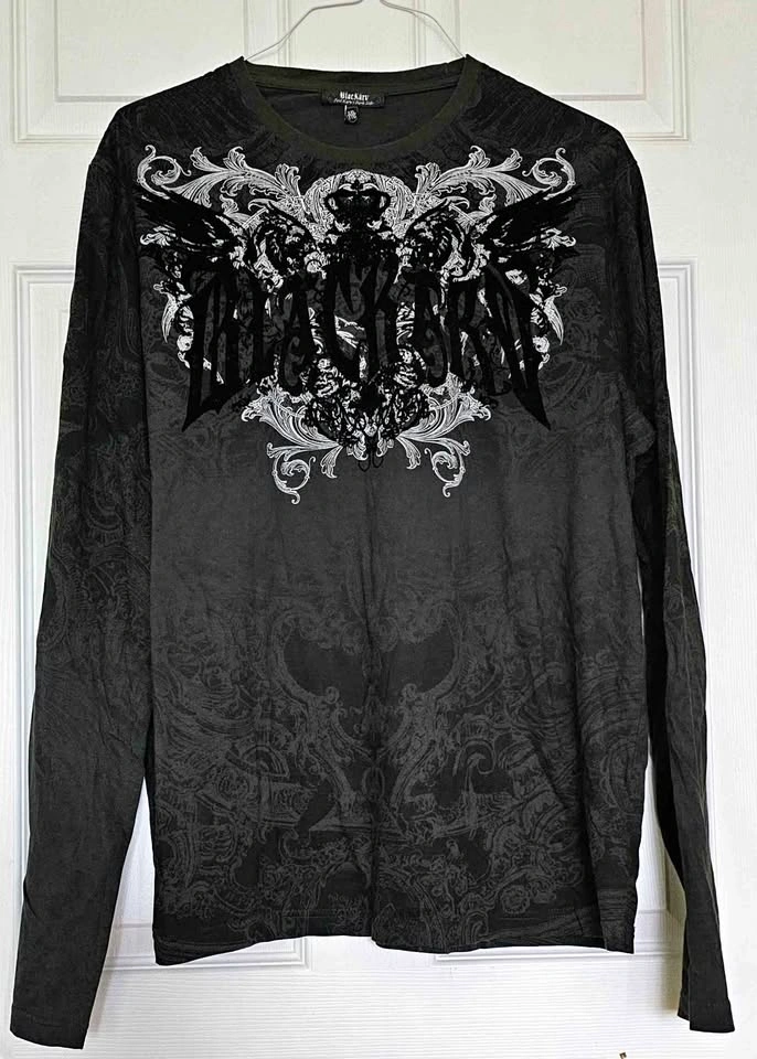 Brand New BlackArv Gothic Graphic Long-Sleeve Shirt - Men's Size