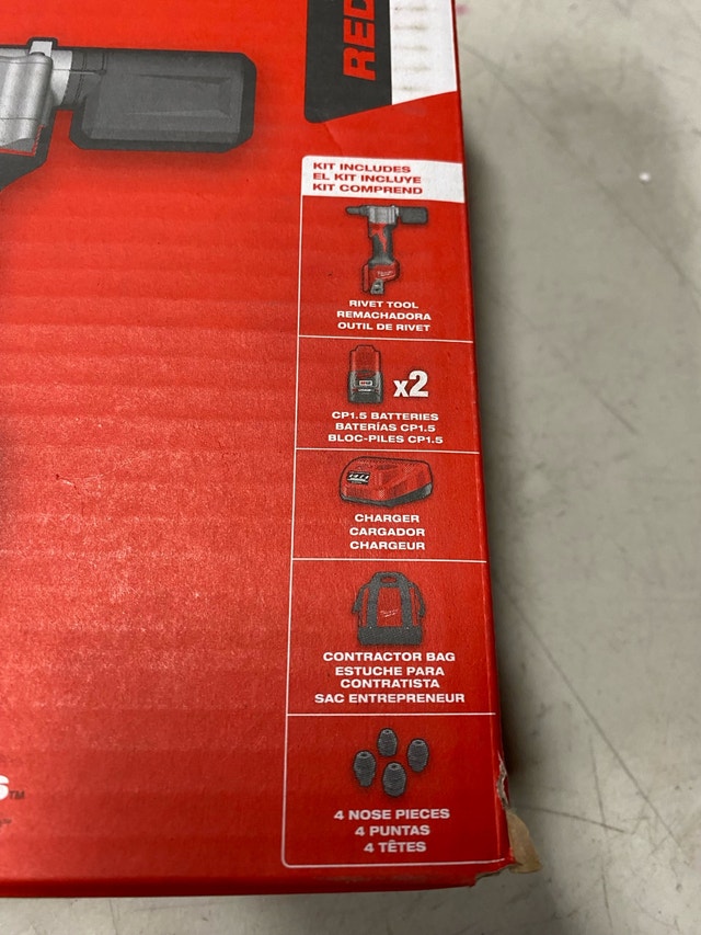 Milwaukee 2550-22 M12 Rivet Tool Kit Brand New in Box - photo 2