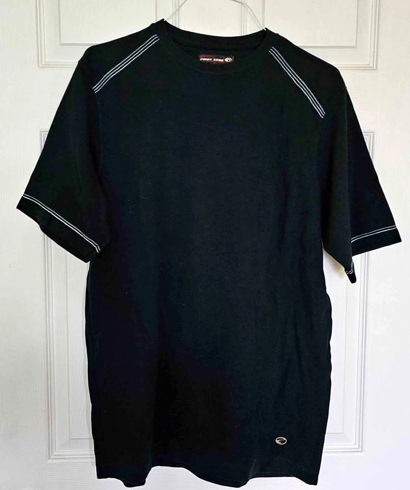 Brand New Point Zero Men's Black Short Sleeve T-Shirt - Size Lar