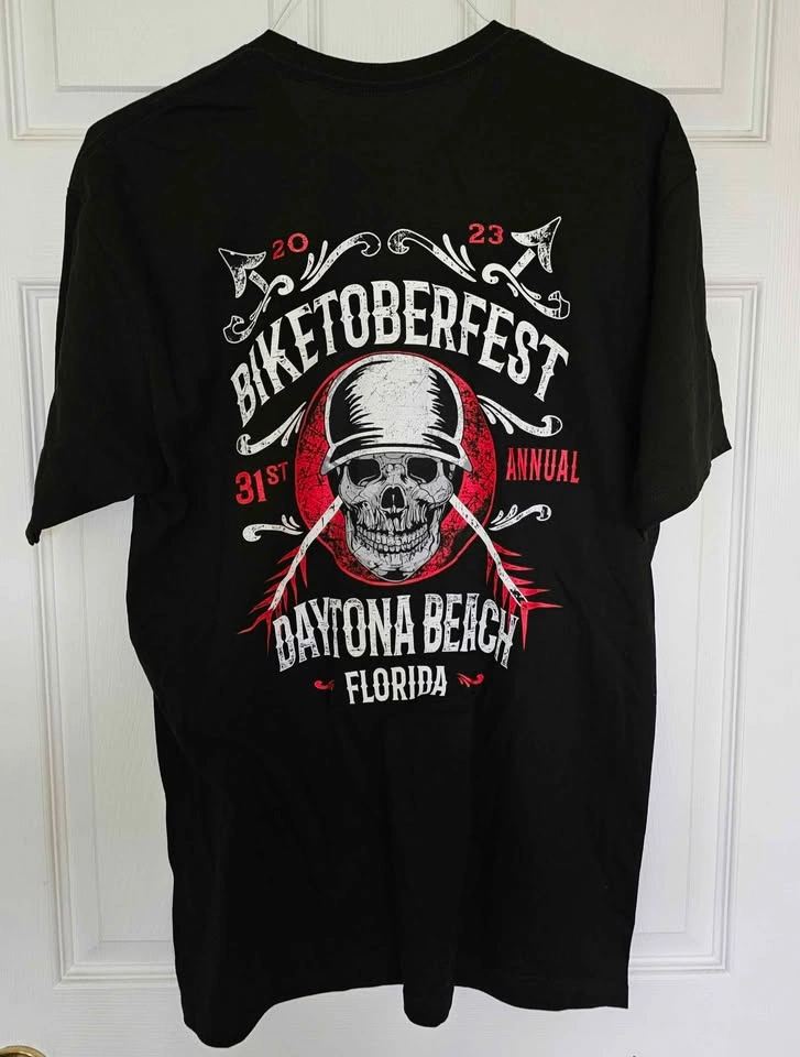Brand New Biketoberfest 2023 Daytona Beach T-Shirt - Size Large - photo 2