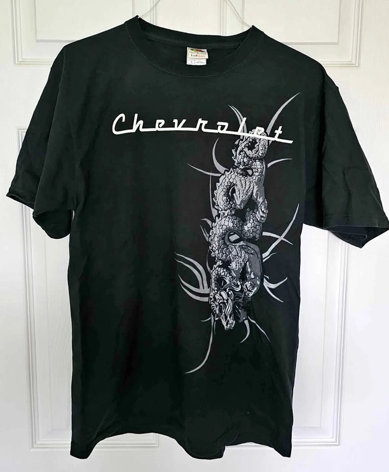 Brand New Chevrolet Graphic Dragon T-Shirt - Size Large
