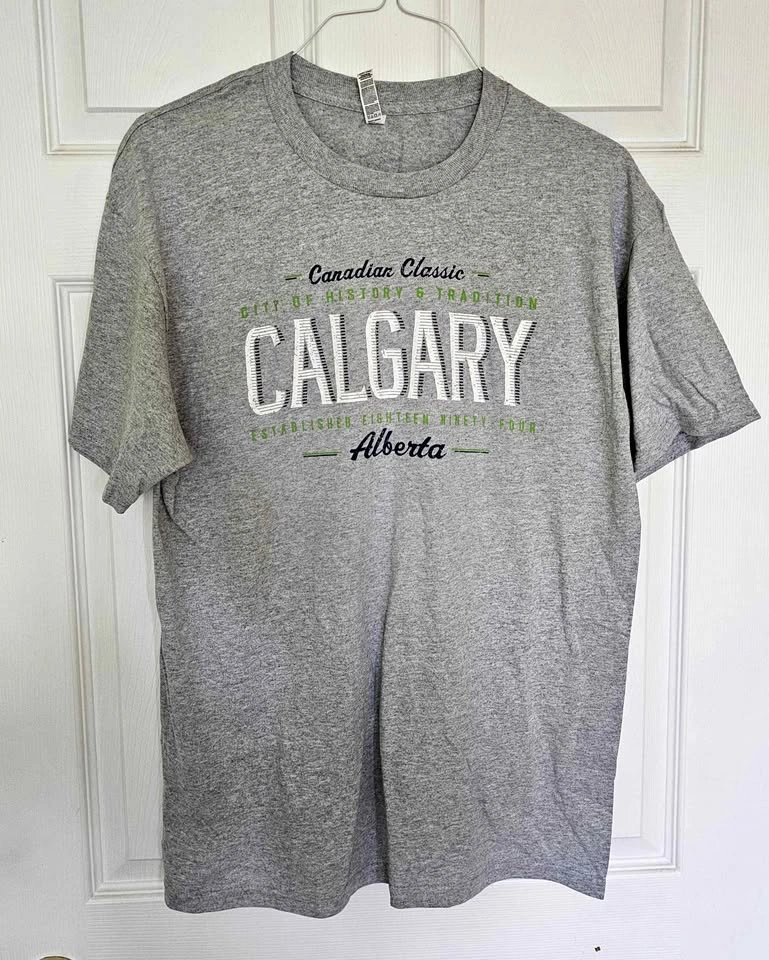 Brand New Calgary Alberta Canadian Classic Graphic T-Shirt - Siz