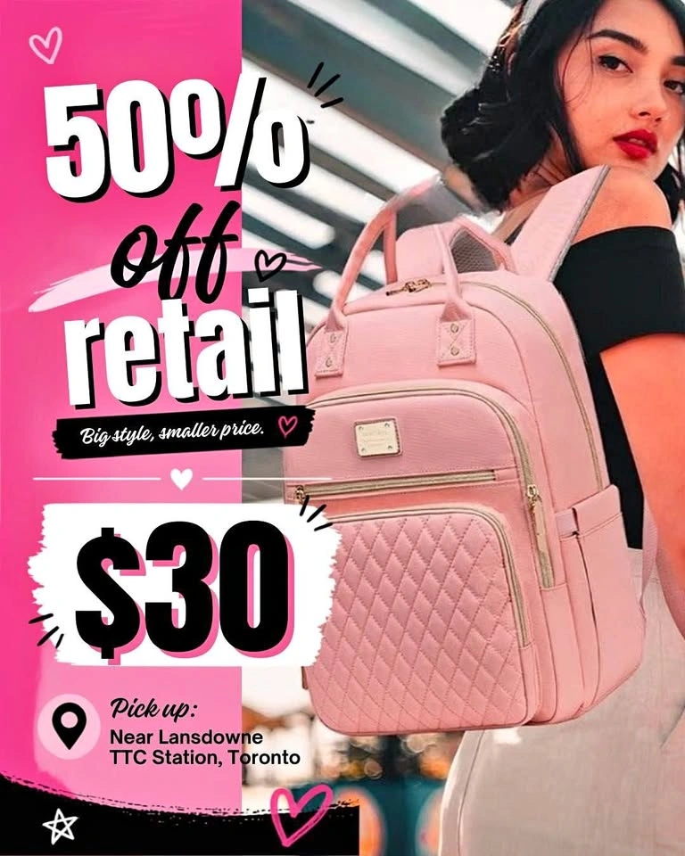 Cute 2-in-1 Quilted Laptop Backpack & Lunch Box Set