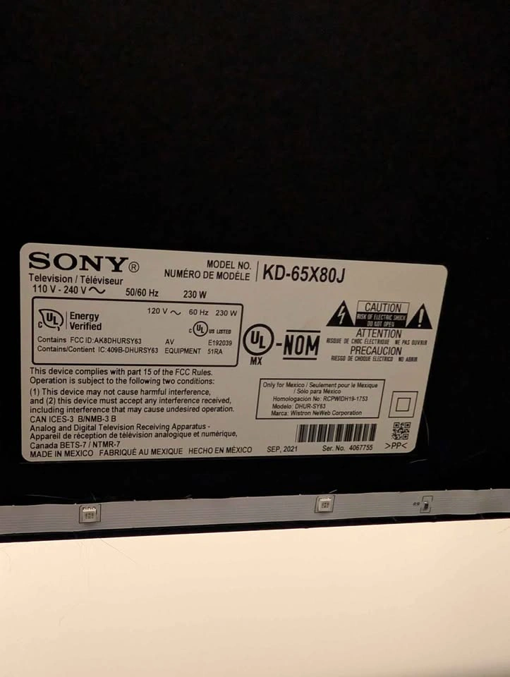 Sony BRAVIA 65" 4K Smart TV (KD-65X80J) - Perfect Condition! - photo 3