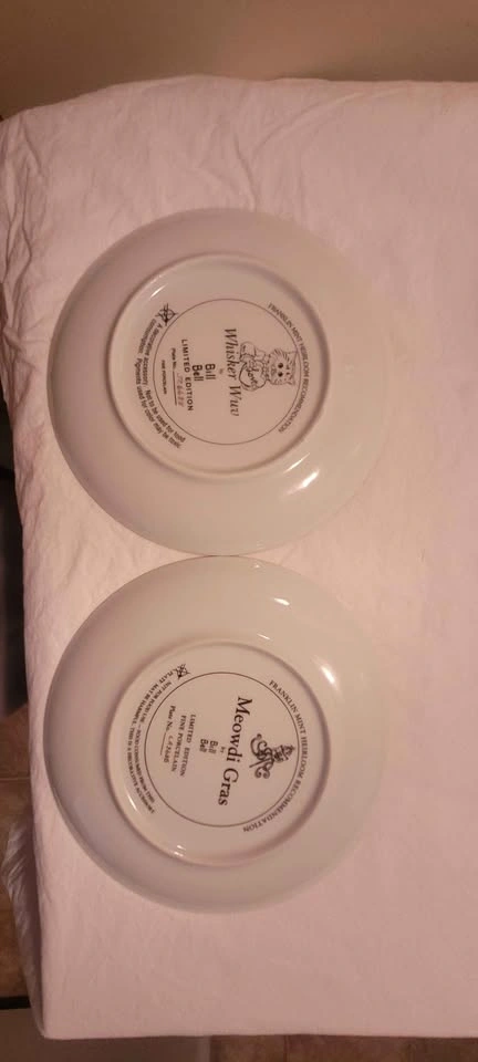 Franklin Mint Bill Bell Collector Plates - Whisker Wuv & Meowdi - photo 3